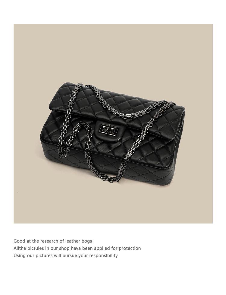 2024 Women's Small Fashion Diamond Chain Sheepskin Shoulder Bag