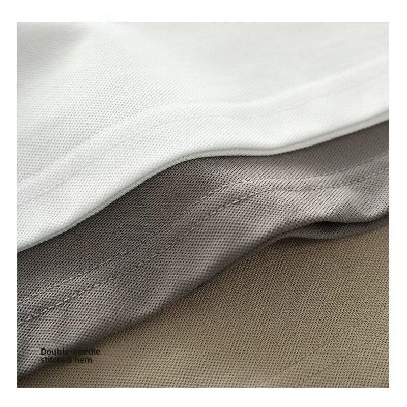 Men's polo shirt, business short-sleeve, solid color, summer, turn-down collar, high-end casual versatile T-shirt