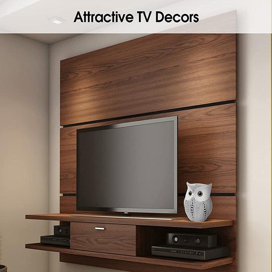 Nowoczesna, elegancka figurka żywiczna przedstawiająca sową szczęścia, zestaw 1 sztuk