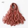 58 Colors Women Candy Color Voile Scarf Plain Solid Pashmina Female Warm Cotton Viscose Scarves Blanket Shawls And Wraps Bufanda