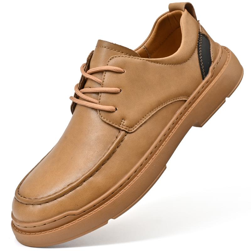 Casual Men's Leather Shoes Trendy Minimalist Design Style Outdoor Fashion Party Daily Business Office Youth Men's Quality Shoes
