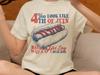 Comfort Colors Hot Dog 4th of July Tee | Patriotic T-Shirt and Kids Tshirt