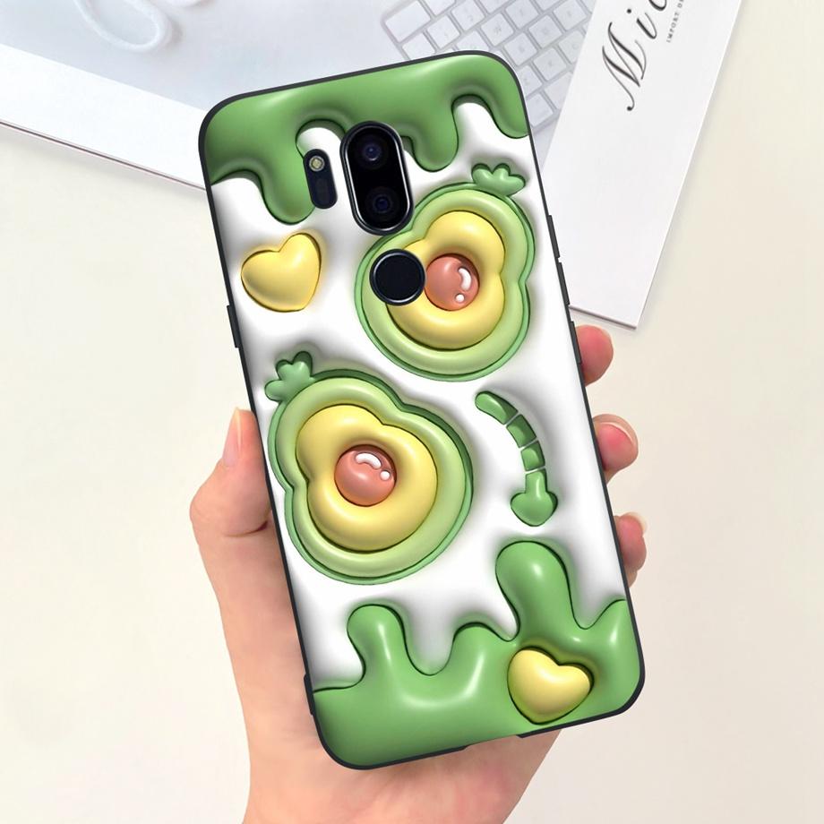 For LG G7 ThinQ G7 Plus Case Luxury Soft Silicone TPU Bumper Phone Cover for LG G6 G6+ Plus Capa Panda Rabbit Goothic Style Case