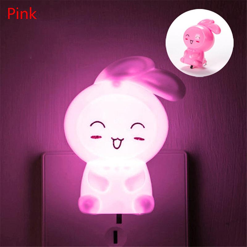 Cartoon Plug-In Socket Switch Led Night Light Smart Home Light-Controlled Bedside Small Table Lamp
