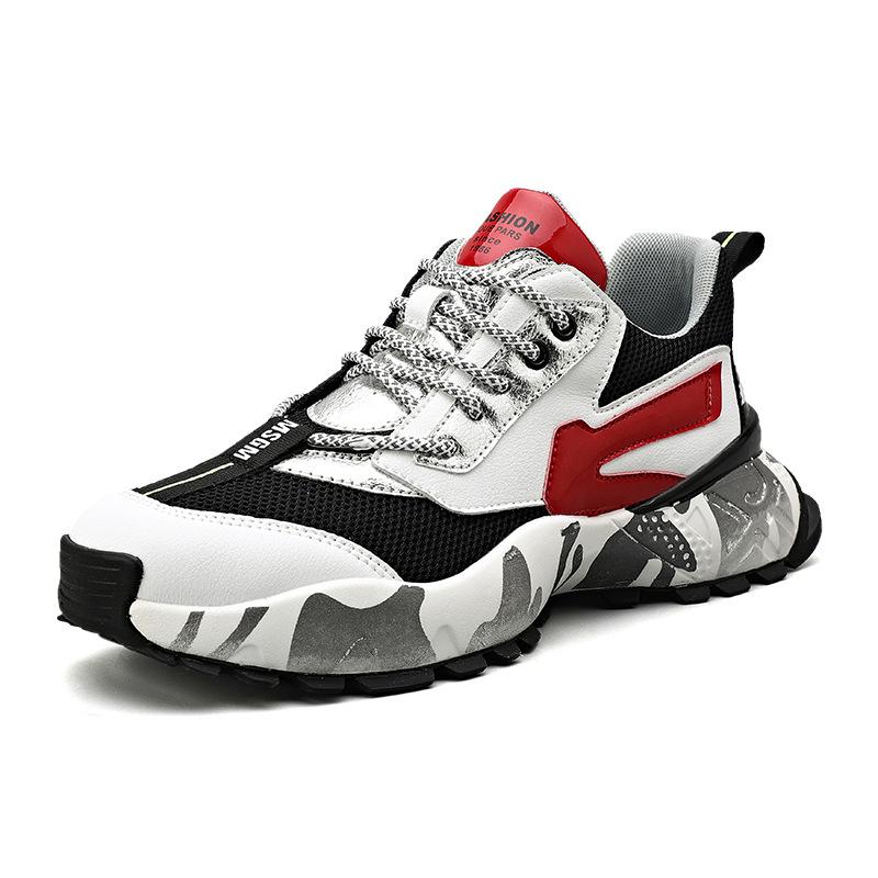 

Мода 2024 года, новые популярные трендовые мужские спортивные туфли, мужская обувь, дышащая сетчатая модная обувь, корейская версия повседневной обуви для бега 44 чёрный