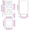 Kitchen Base Cabinet Kalmar Concrete Grey Wood Based Panel