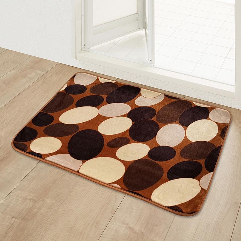 Multi-Purpose Bathroom Floor Mat Door Mat Kitchen Foyer Entrance Absorbent Carpet Toilet Non-Slip Foot Mat Multi-Style