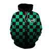 Anime Demon Slayer Kimetsu No Yaiba 3D Hoodie Sweatshirts Agatsuma Zenitsu Tomioka Giyuu Cosplay Men Coat Outfit