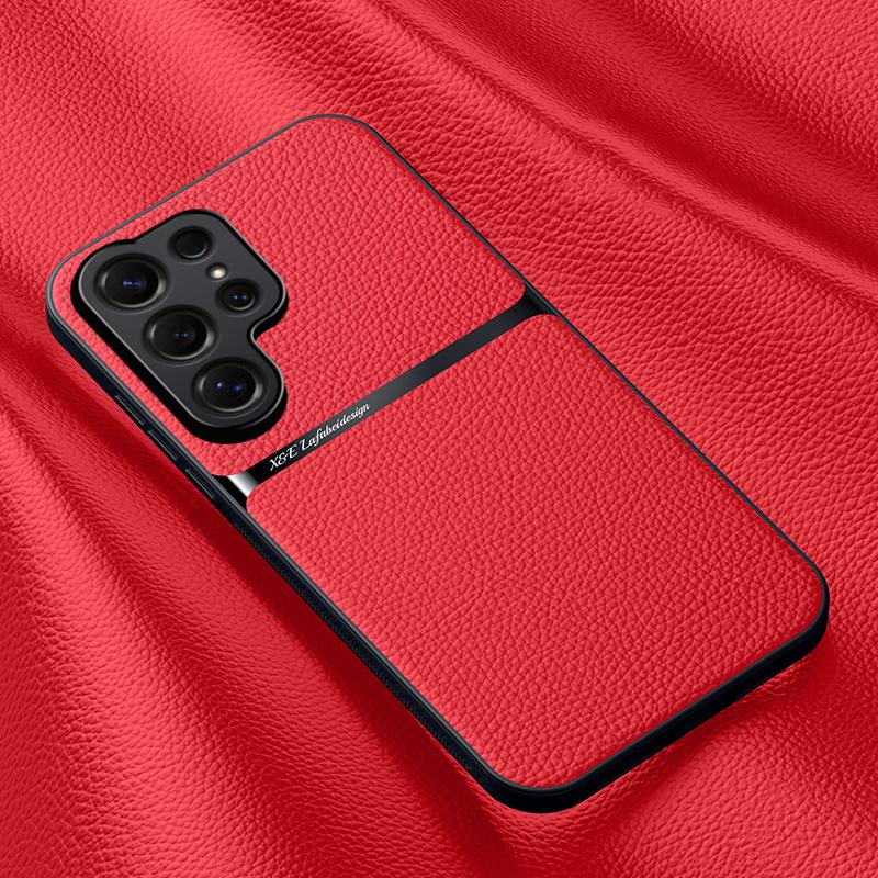 Luxusní Ultra-tenký Kožený Kryt na Telefon Pro Samsung Galaxy S26 S25 S24 S23 S22 S21 Ultra S24 Plus S25FE Nárazuvzdorný Ochranný Obal