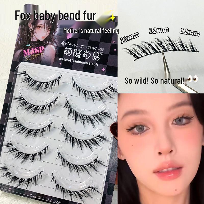

Mengjie Shangpin Cool Fox Style Natural Long Wispy Eyelashes for Beginners