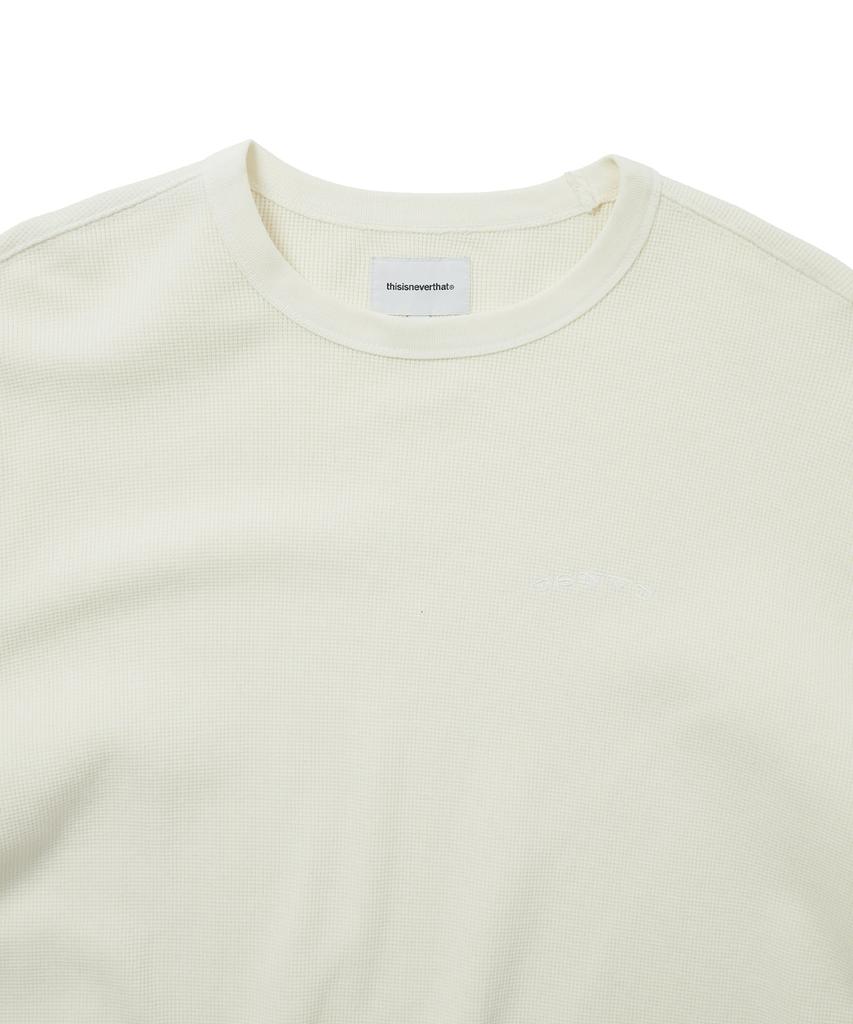 THISISNEVERTHAT Waffle L/S Tee Ivory