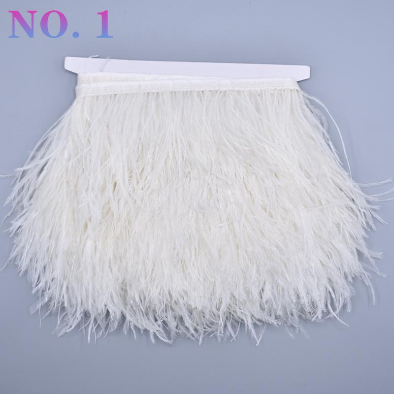 10 metrů barevná stuha z pštrosího peří 8-10 cm páska ozdoby šití kostým pštrosí peří ozdoba třásně sukně oblečení DIY dekor