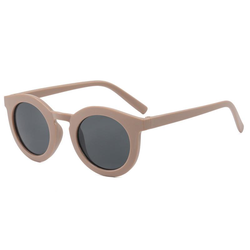 

New Round Frame Children s With Sun Protection UV Protection, Versatile White Baby Sunglasses For Both Boys And Girls