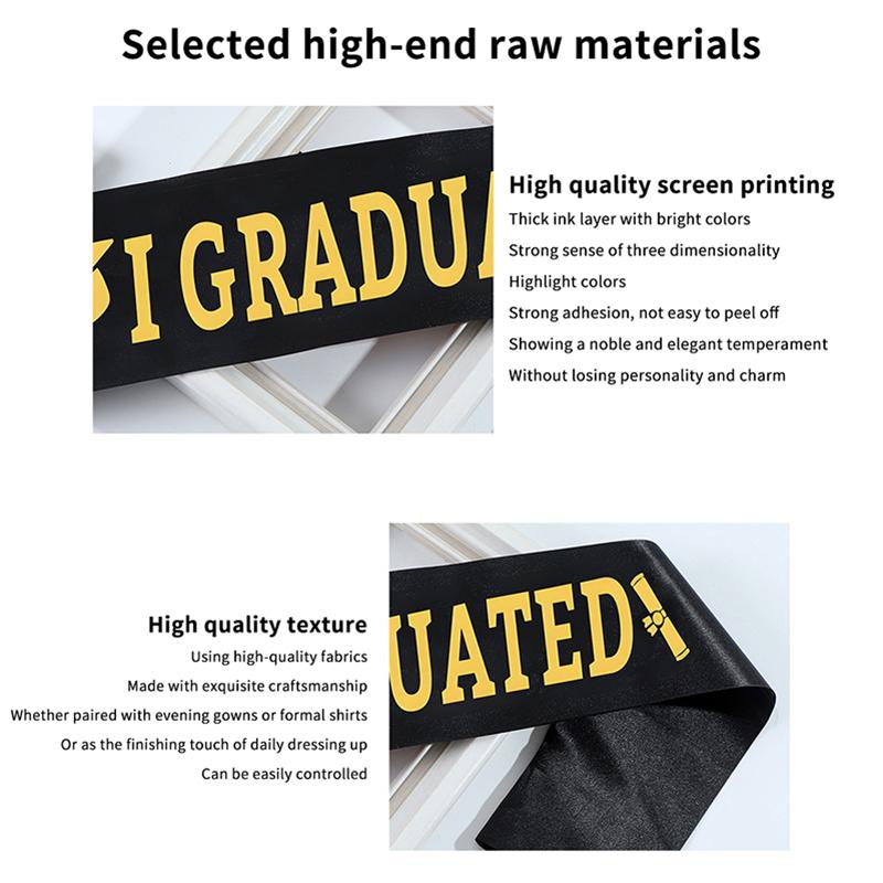 2025 Graduation Sash Class Of Graduation Congrate Grad Party Supply Graduation Party Decorations