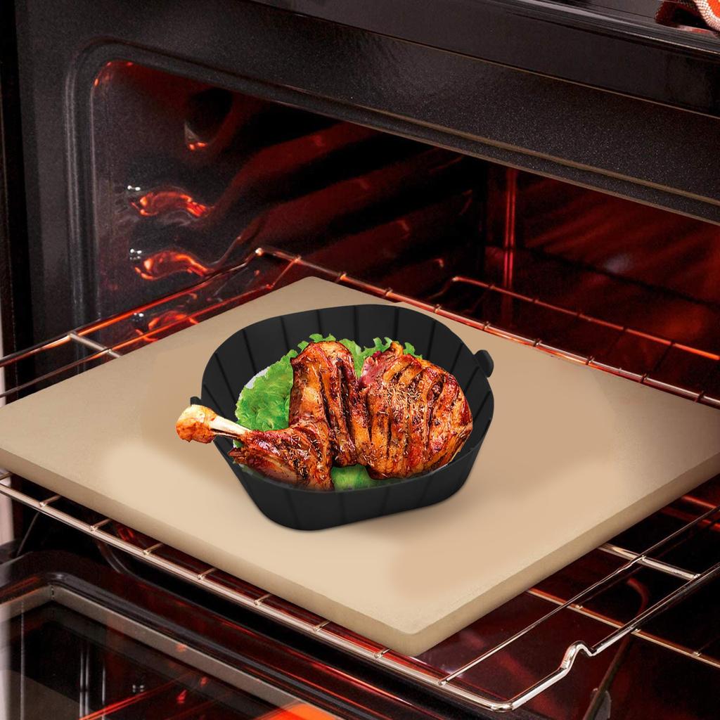 Air Fryer Silicone Liners Pot Airfryer Basket Cooking Gadgets Reusable Baking Tray Non-Stick Pizza Pan Oven Kitchen Accessories