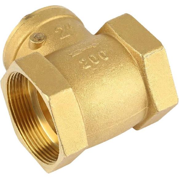 1pc DN50 Check Valve Brass Swing Non Return Valves 2" Female Thread Valve Tube Connector Tool Prevent Water Backflow