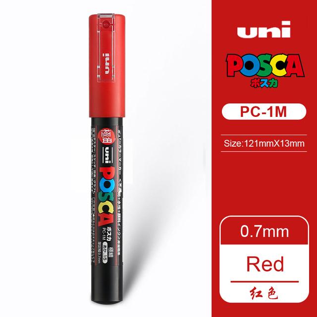 Uni POSCA Marker Farbstift, 39 Farben PC-5M/44 PC-3M/36 PC-1M, Acryl Steinmalerei Zeichnen Graffitti Marker Kunstbedarf