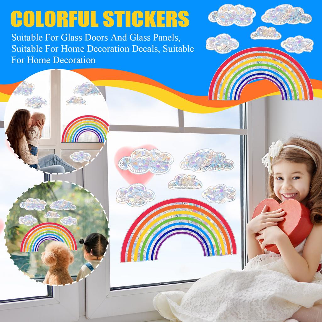 Colorful Stickers, Suitable For Glass Doors And Glass Panels, Suitable For Home Decoration Decals, Suitable For Home Decoration