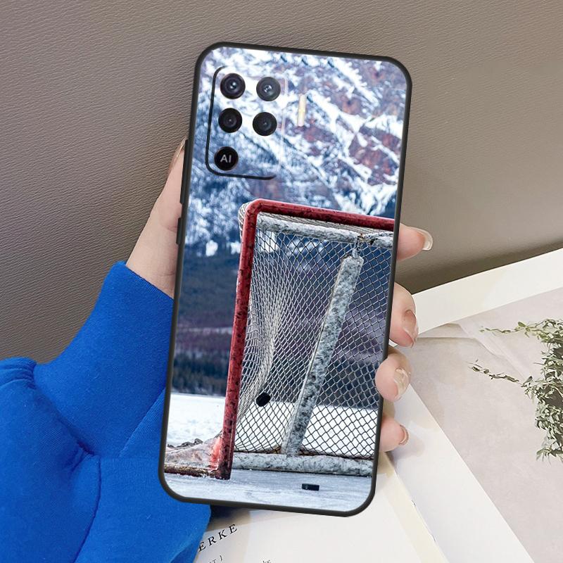 Ice Hockey Rink Sport Case For Oppo A77 A57 A17 A60 A80 A40 A74 A54 A94 A78 A98 A18 A38 A58 A96 A76 A16 A15 A5 Pro