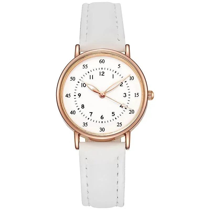 Women's Simple Vintage Watches for Women Dial Wristwatch Leather Strap High Quality Ladies Casual Bracelet Watches