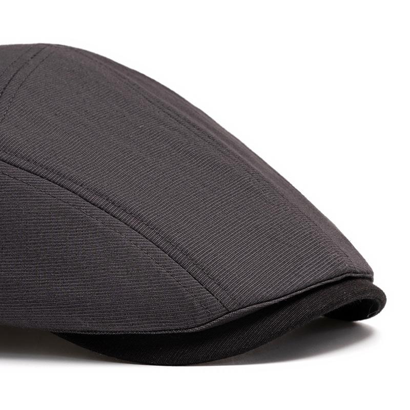 Men's Beret British Retro Summer Breathable Peaked Cap Forward Hat Women's Newspaper Hat