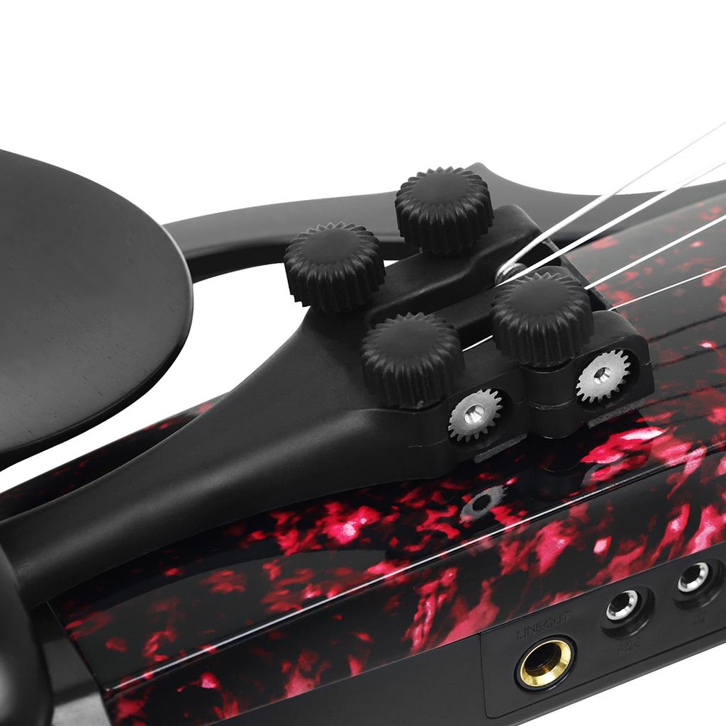 IRIN 4/4 Electric Smart Violin Fiddle Carbon Fiber Pro Electric Silent Violin With Shoulder Rests Headphones Audio Cable