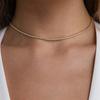 Dainty Tennis Chain Choker Necklace Female Gold Silver Color Stainless Steel Cubic Zirconia Neck Chains for Women Jewelry Gift