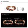 Kleurrijk Druppel Zircon Rose Goud Mona Lisa Armband