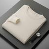 Classic Men'S Crewneck Cashmere Knit Sweater For Autumn And Winter, Loose Casual Cashmere Knit Pullover Base Layer