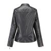 Winter Warm Women Short Coat Leather Jacket Zipper Tops Overcoat Outwear