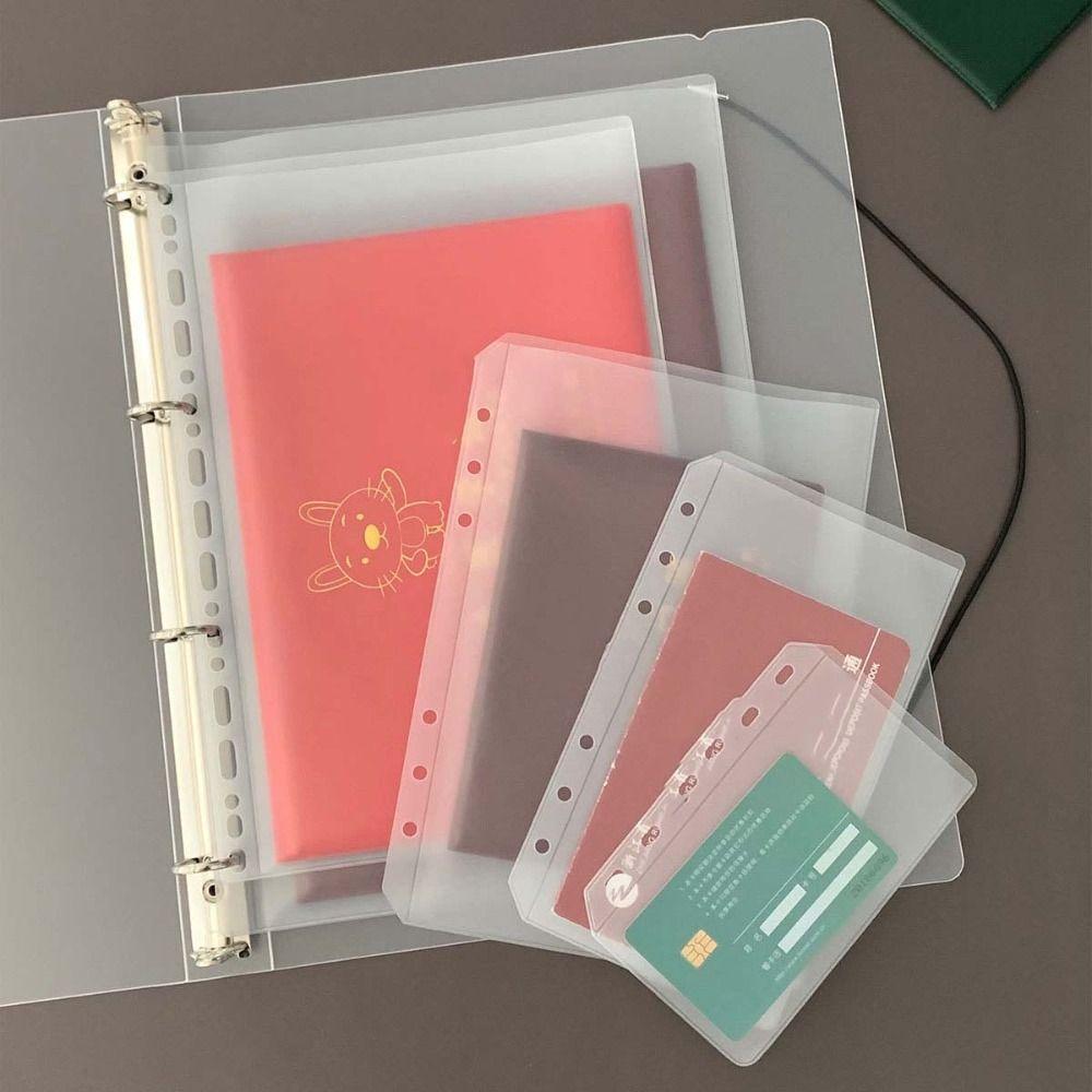 10Pcs Transparent Spiral Binder Divider Page Separator Card
