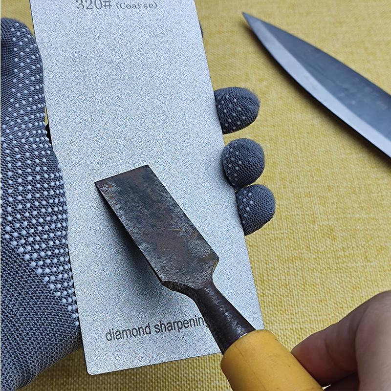 240-3000 Grit Kitchen Diamond Stone Sharpening Stone Knife Sharpener Sheet Knife Grinding Tools Sharpener Garden Abrasives
