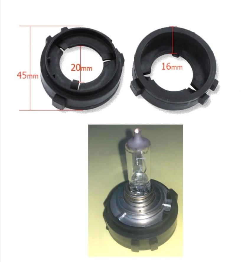 2 Pcs Adapter for H7 LED Bulbs, VW Golf, Multivan, Touran, Sharan Off-Road