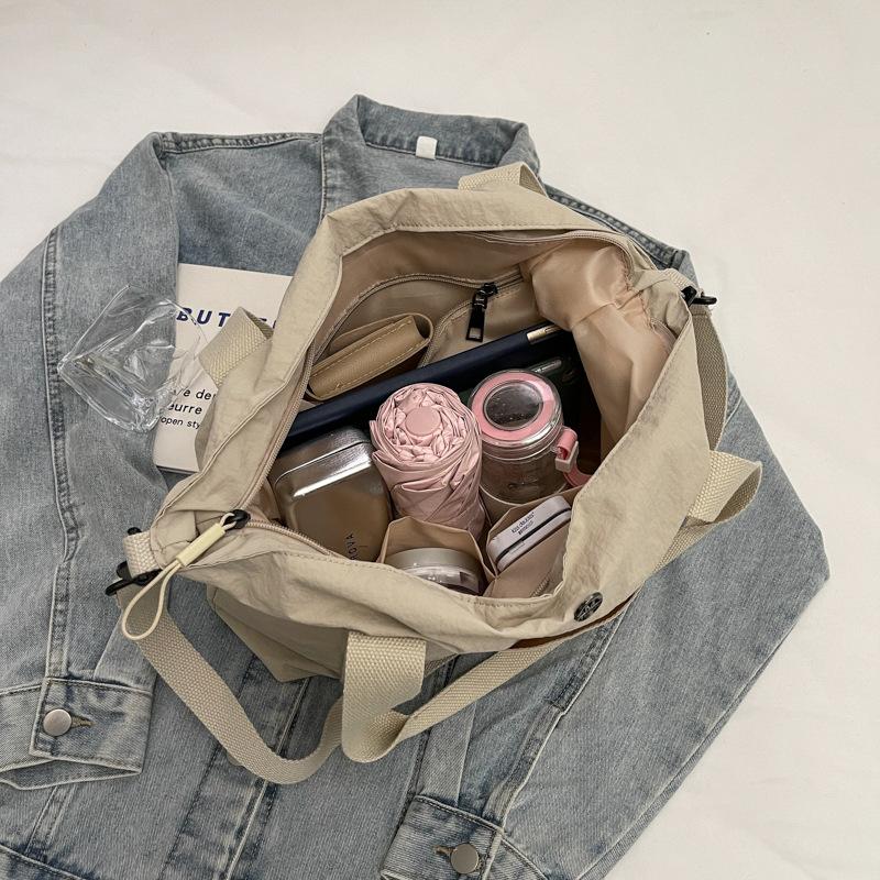 Sac en toile, nouveau sac fourre-tout grande capacité, polyvalent pour le travail et les cours, sac bandoulière messager sac fourre-tout