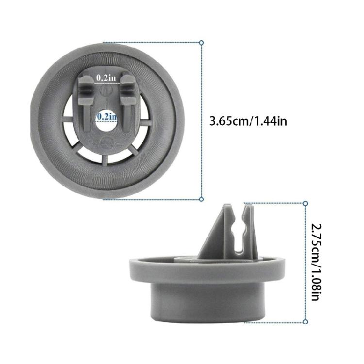 Dishwasher Lower Rack Wheels Dishrack Rollers Assembly Repalcement for Dishwasher