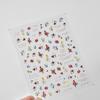 1pcs Cute Cat Claw 3D Jelly Relief Nail Stickers 3D Adhesive Stickers For Nails DIY Slider Nail Art Decorations