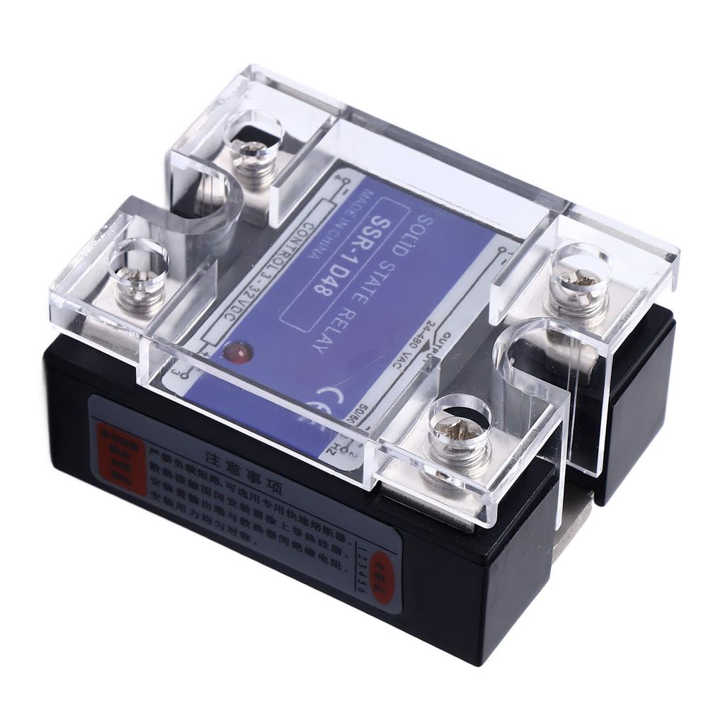 Single Phase Solid State Relay DC To AC SSR Solid State Voltage Regulator Input 3‑32VDC Load 24‑480VAC 80A