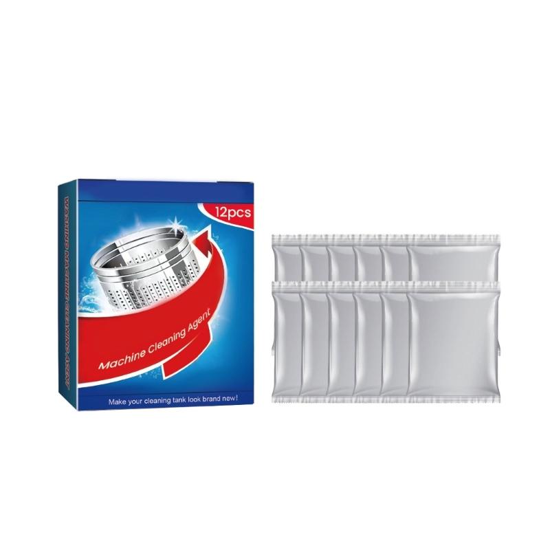 12PCS Washing Machine Cleaning Agent for Washing Machine Cleaner Freshener and Limescale Remover 1