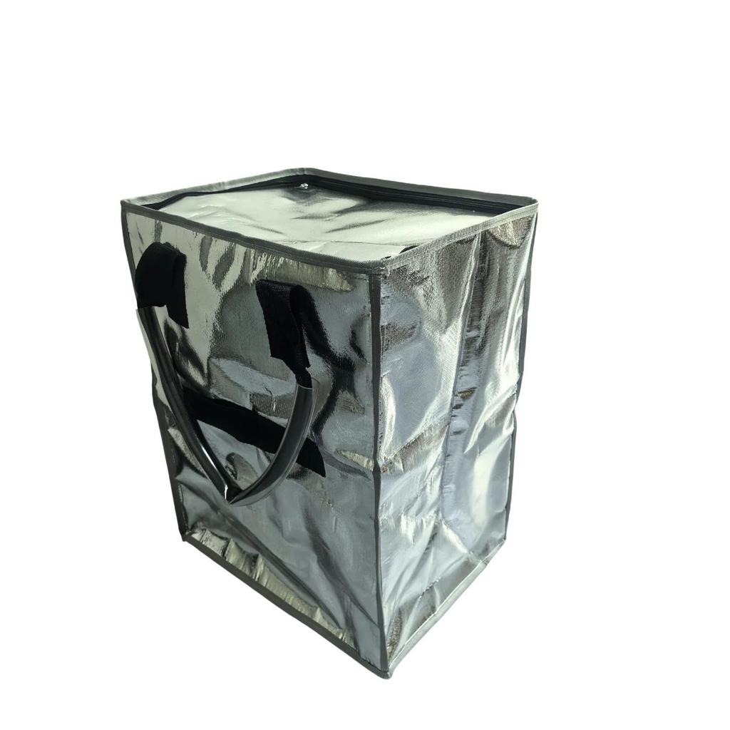 HULKEN Faltbarer Trolley-Tasche mit Rädern - Große Kapazität Reißverschluss Einkaufswagen-Tasche