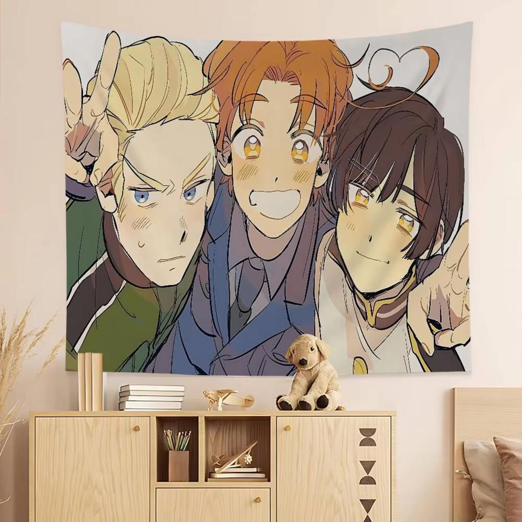 Anime Cartoon Hetalia Axis Powers Colorful Tapestry Wall Hanging Bohemian Wall Tapestries Mandala Wall Art Decor