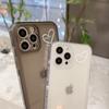 Simple Couple IPhone16 Apple Mobile Phone Shell 16Pro Max Transparent 13 Suitable for 8plus Side XS Soft Shell