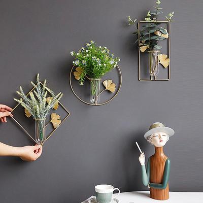 Ginkgo Biloba con provetta Decorazione da parete Piante pendenti Vaso domestico idroponico