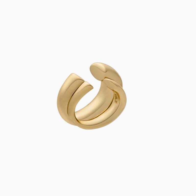 

Emporio Armani Double Layer Hollow Brass Ear Clips Women ear clips Gold EGS3192710 Basic Packaging-Box