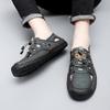 Fashion New Casual Leather Men Sandals Fashion Summer New Hollow Out Walking Shoes Non-slip Casual Loafers Comfortable Men Sandalias