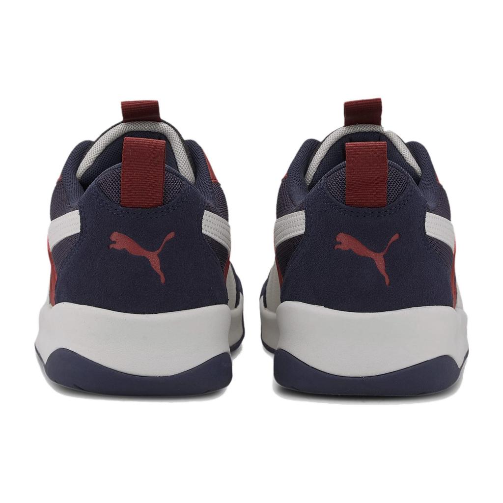 Puma Backcourt Trendy Comfortable Mesh Leather Synthetic Slip Resistant Durable Low Top Running Shoes Men sneaker Blue White Red 373027-05