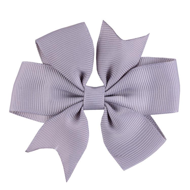 8x8cm 1PC Solid Color Grosgrain Ribbon Bows Clips Hairpin Girl's Hair Bowties Boutique Hair Clip Headwear Kids Hair Accessories
