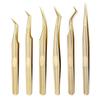 High-Density Blooming Eyelash Extension Tweezers - Precision Beauty Tool for False Lashes