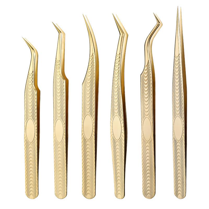High-Density Blooming Eyelash Extension Tweezers - Precision Beauty Tool for False Lashes