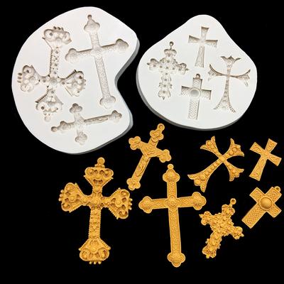 Křížová silikonová forma Sugarcraft Čokoládová forma na cupcakes Fondantové dortové dekorační nástroje