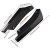 Fit Honda Car Black Rear Bumper Guard Diffuser Splitter Accessories